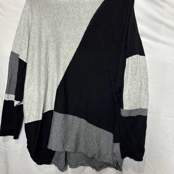 Color Block Pullover Sweater Long Sleeve Tunic Top Oversized Size 2X‎ - Picture 3 of 4